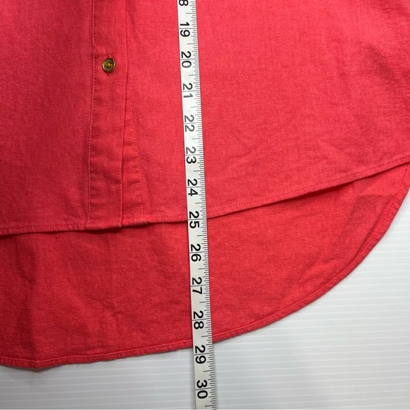 Michael Kors Womens Button Up Top Elastic Cuff Long Sleeve Punch Blouse Size M - Picture 8 of 8